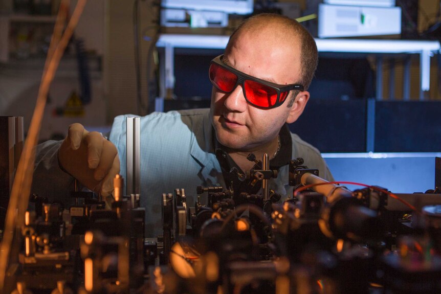 Dr Mohsen Rahmani in his lab