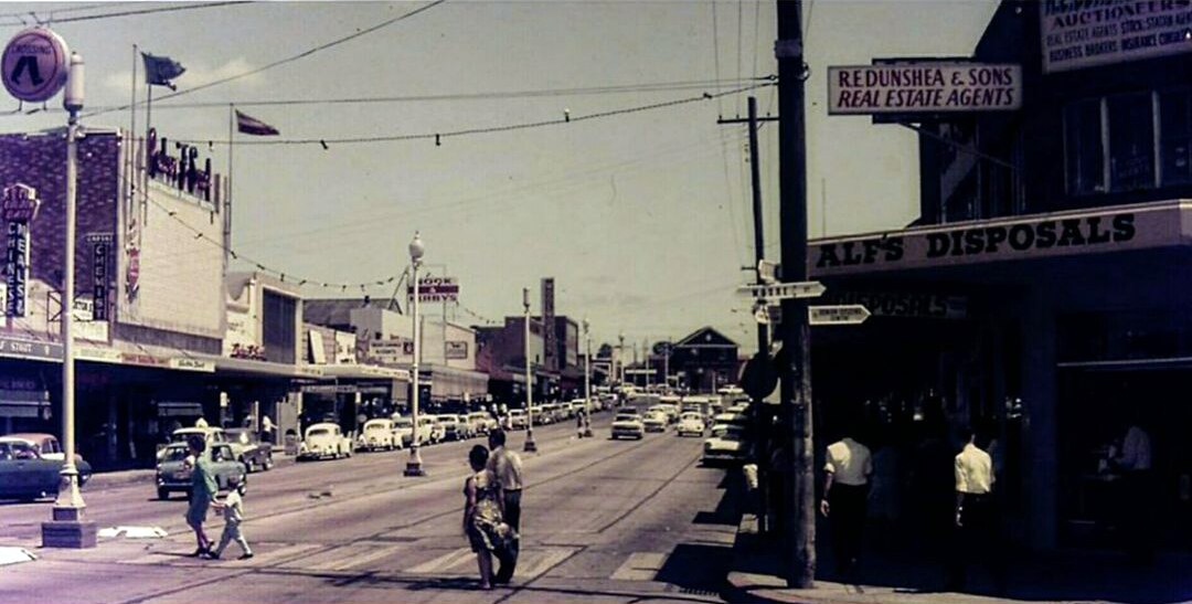 A view up Macquarie street in Liverpool.