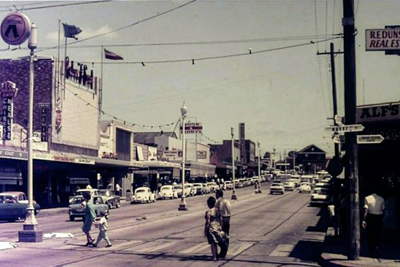 A view up Macquarie street in Liverpool.