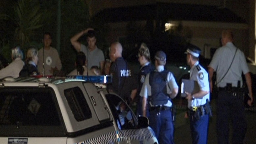Shooting scene at Prestons, in Sydney's south-west