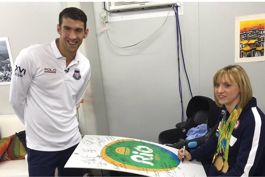 Michael Phelps and Katie Ledecky.