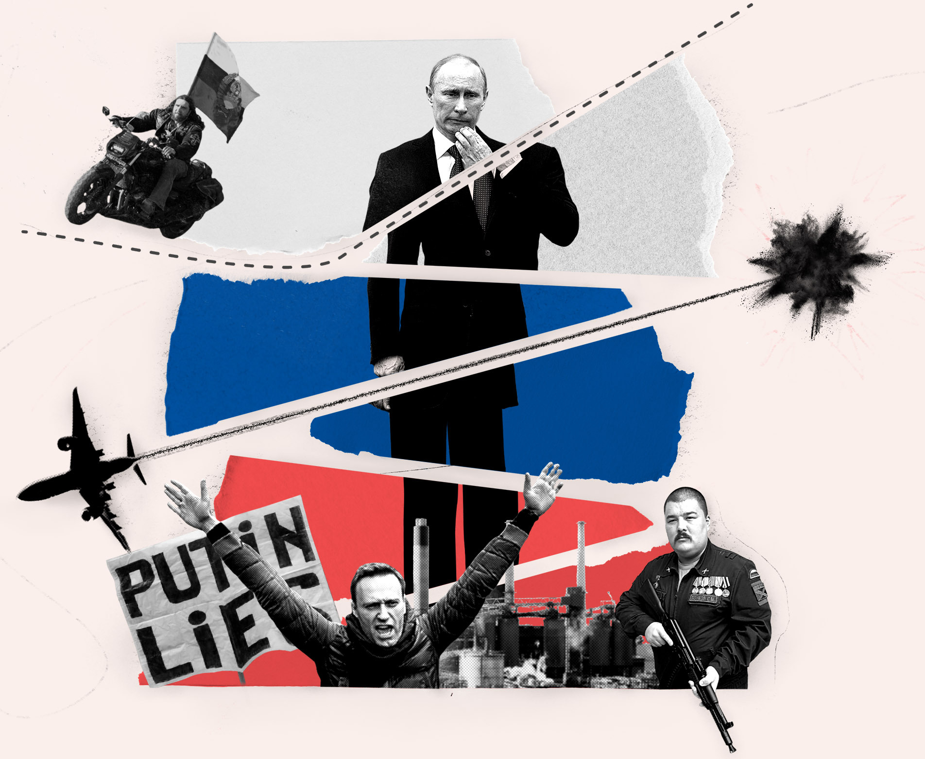 Putin collage