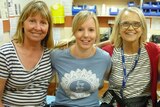 Gayle Woodford with her colleagues in Fregon, Belinda Schultz and Glynis Johns.