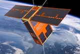 An artist's impression of the first SA-made satellite.