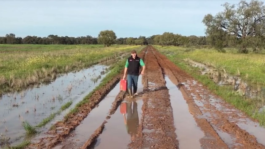 Family makes video about flooded roads