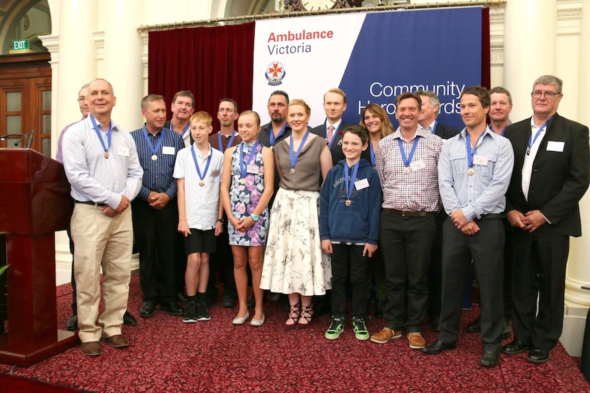 Ambulance Victoria Community Hero Award winners