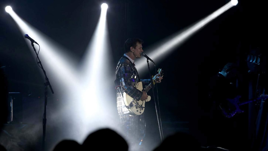 Chris Isaak performs at the Byron Bay Bluesfest