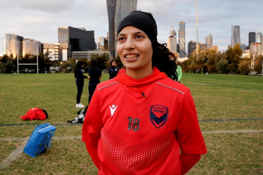 Afghanistan National Women's Team backup goalkeeper Montaha