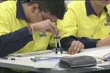 Vocational training students, tradies