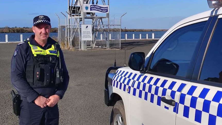 policeman at Hollands Landing