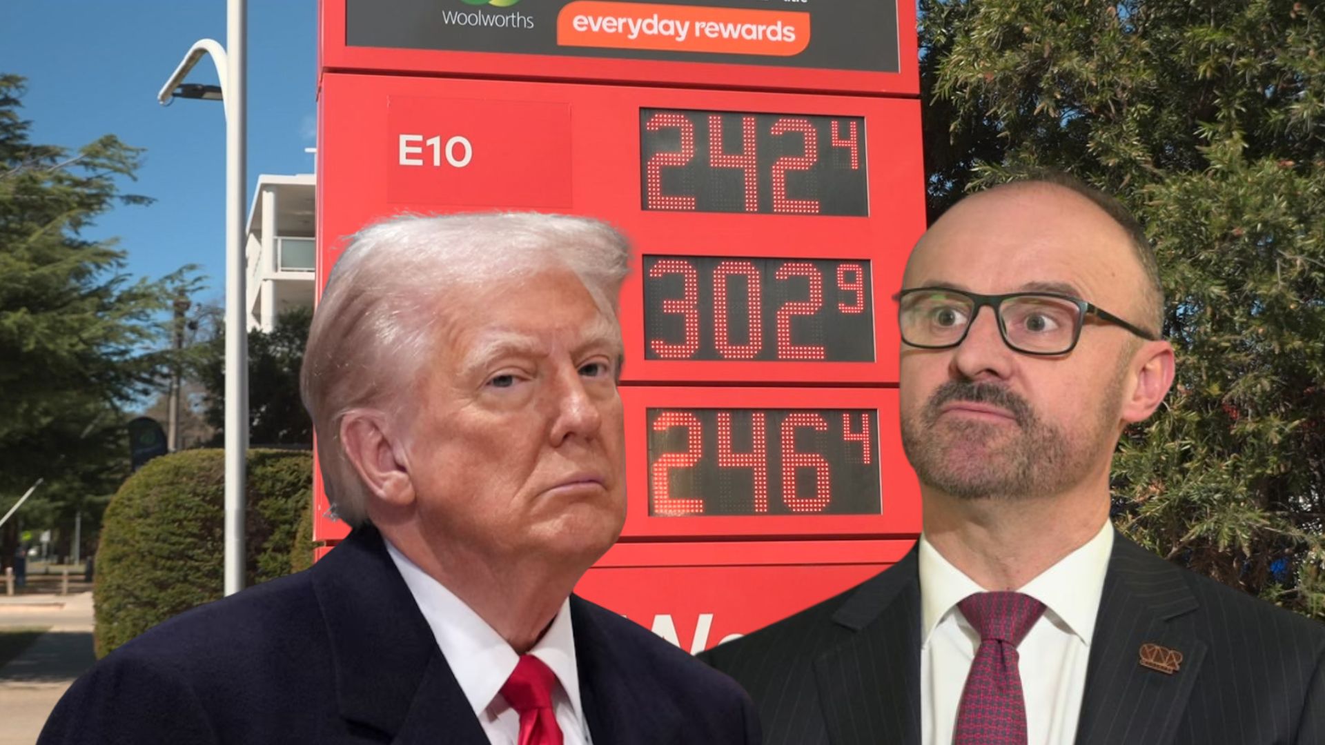 Canberrans told to direct anger at Trump over nation's most costly fuel