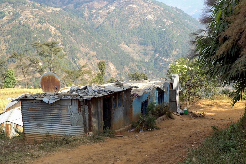 A house in the village of Bhotechaur.