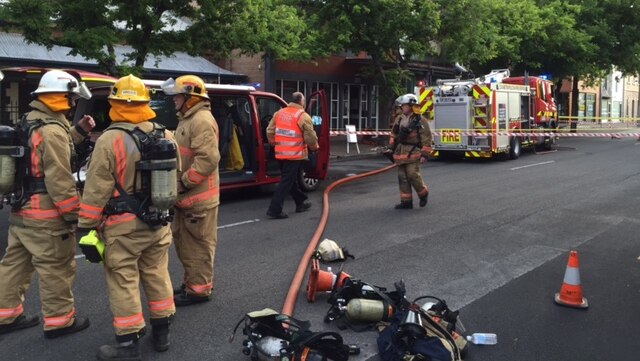 Firefighters were quick to contain a suspicious fire in Wright Street, Adelaide