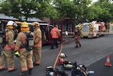 Firefighters were quick to contain a suspicious fire in Wright Street, Adelaide