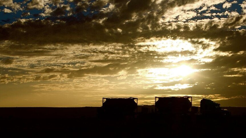 Truck in the outback