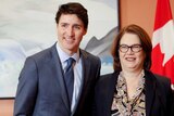 Justin Trudeau is seen with jane Philpott after a Cabinet reshuffle in January.