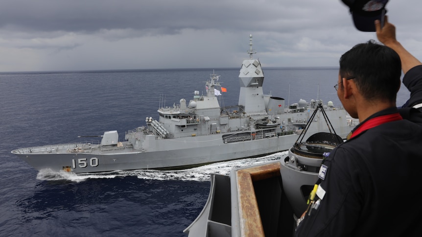 Japanese and Australian navies conduct joint exercises