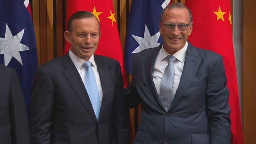 Tony Abbott and Paul Marks