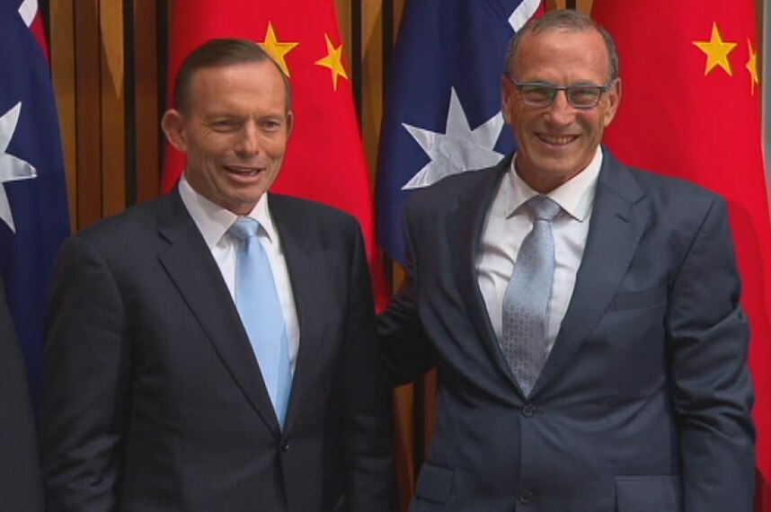 Tony Abbott and Paul Marks