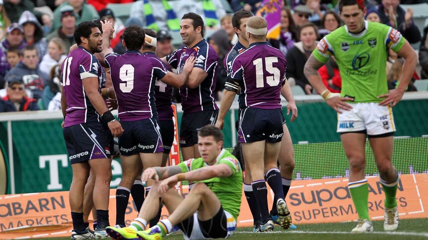 Storm warning: Melbourne's seventh straight win continues its run at the top.