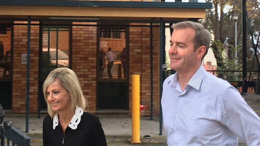 Health Minister Michael Ferguson and House Speaker Elisa Archer tour Hobart Repatriation Hospital