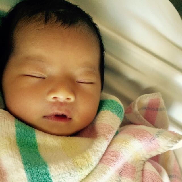 Two-month-old baby girl Queenie Xu