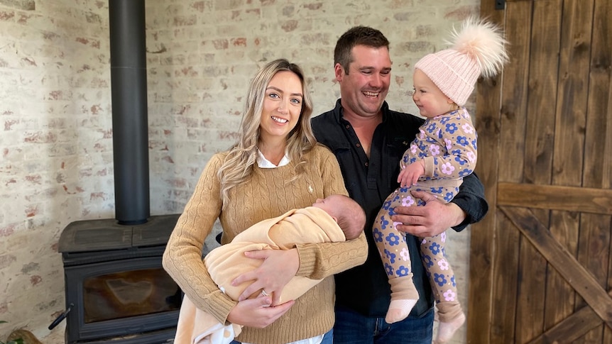 The Von Stieglitz family on their farm