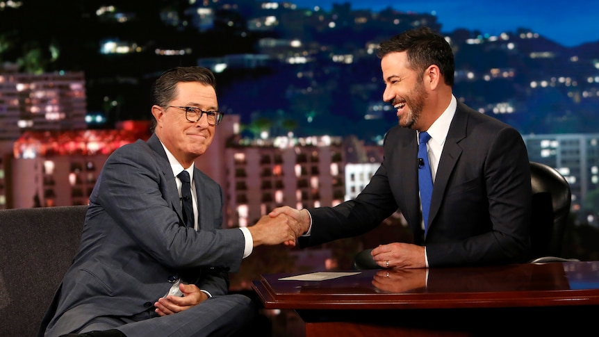 Late-night hosts react to cancellation of Stephen Colbert show as Donald Trump says 'Kimmel is next' - ABC News