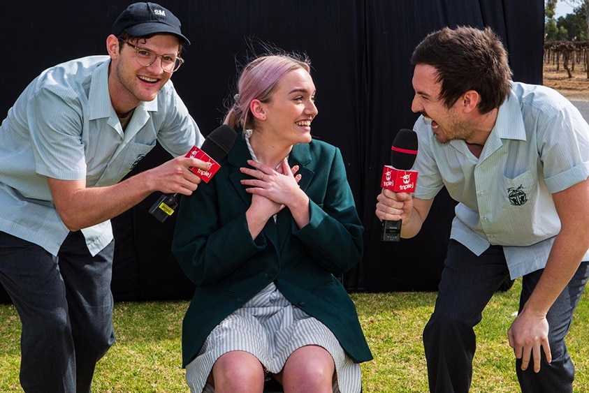 Unearthed High 2019 winner George Alice with Ben & Liam