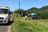 Bus rollover at Cannonvale in north Queensland