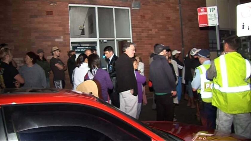 About 100 Marrickville residents were evacuated from their homes.