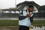 Harbhajan Singh shelters as rain washes out final day in Chennai