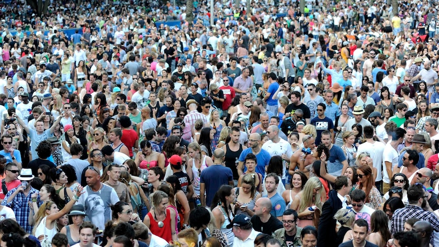 Sydney Festival crowds