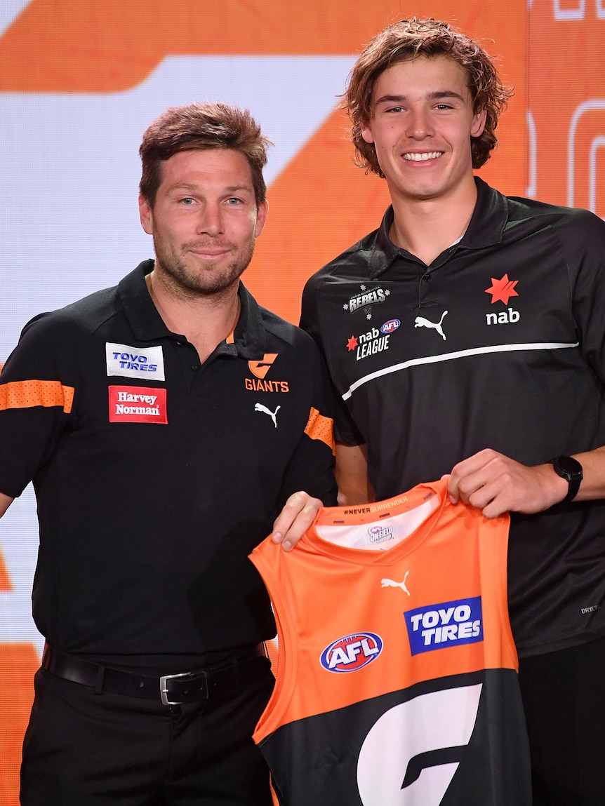 Giants opt for key forward Cadman with top pick in AFL Draft