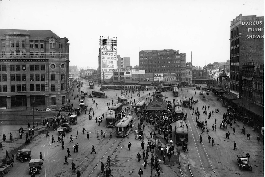 Railways Square in the 1920s