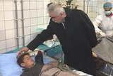 Abdul Rashid Dostum visits hospital after volleyball game attack