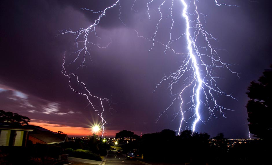 Lightning strikes Woodcroft