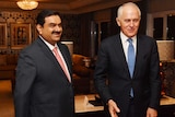 Malcolm Turnbull meets with Adani Group chairman Gautam Adani in New Delhi