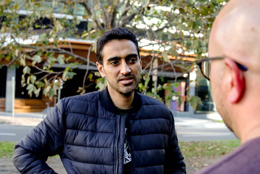 Waleed Aly, host of RN's The Minefield.