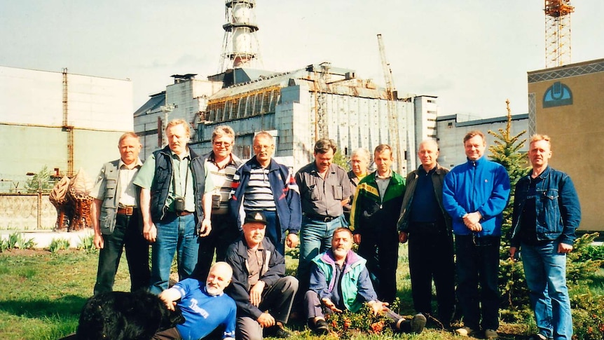 Jaan (third right) visited Chernobyl again.