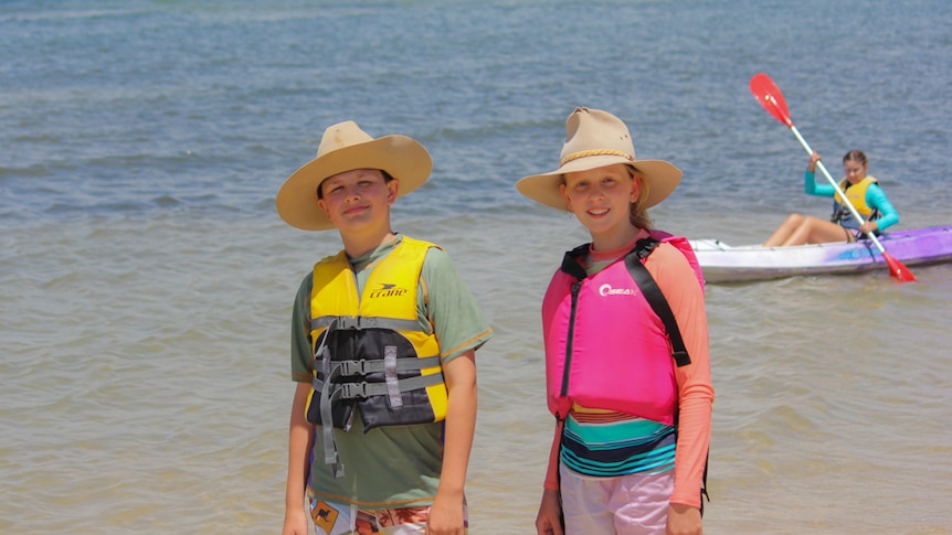 Some of the children come from properties struggling in the drought in Winton.