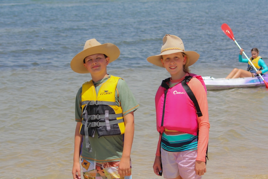 Some of the children come from properties struggling in the drought in Winton.