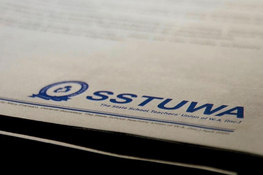 Screenshot of newspaper advert highlighting the SSTUWA logo.