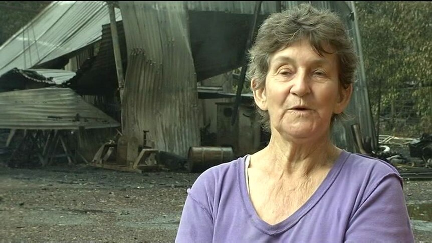 Salt Ash resident Pam la Frentz lost three decades of memories in bushfire