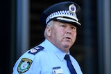 NSW Police Deputy Commissioner Gary Worboys in his police cap.