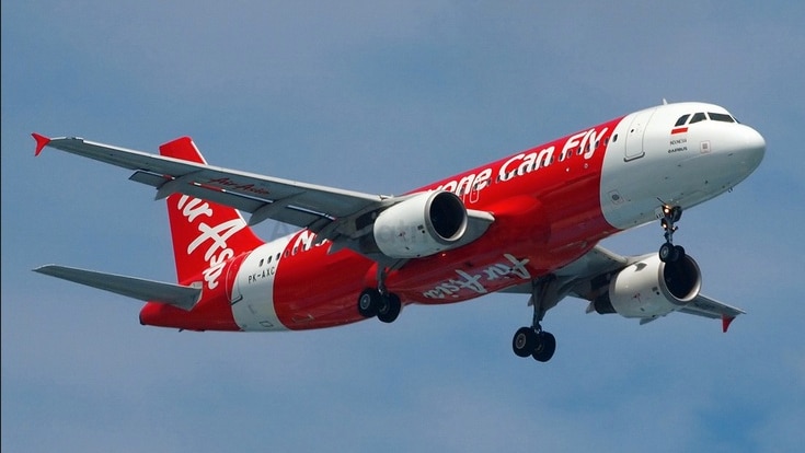 Indonesia AirAsia PK-AXC in flight