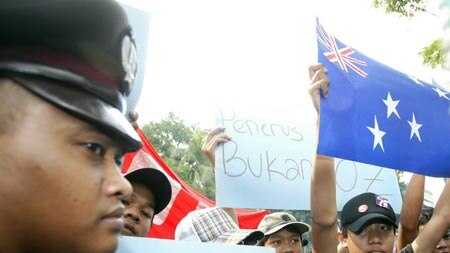 Frosty reception: A meeting in Jakarta aimed at easing Papuan visa tensions was met by protests.