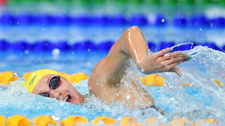 Ariarne Titmus of Australia during the Womens 400m Freestyle Final