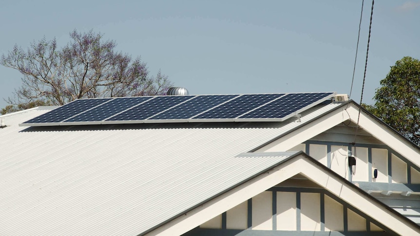 Rooftop solar power panels
