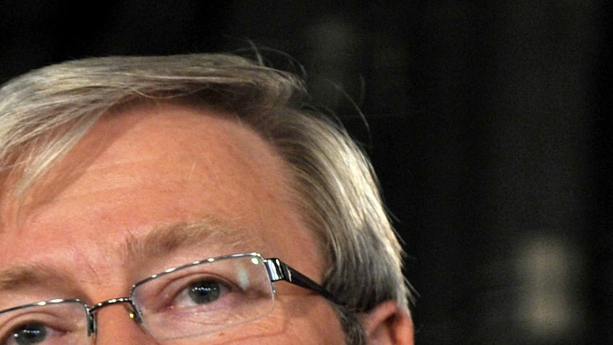 Going under the knife ... Foreign Minister Kevin Rudd